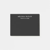 ミニマモダンリストの黒点付きノート ポストイット (正面)