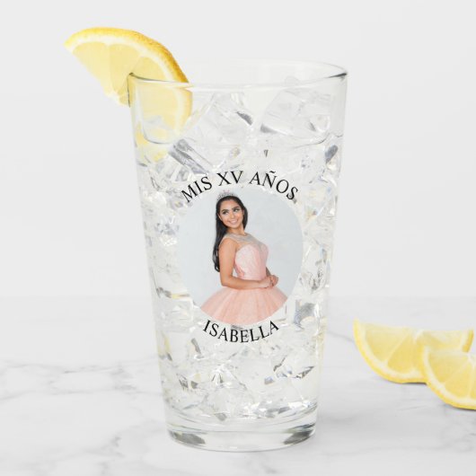 ミニマモダンリストのMis XVアニョスサークル写真 タンブラーグラス (アイス正面)