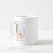 ミニマモダンリストのMis XVアニョス丸い写真 コーヒーマグカップ (正面左)