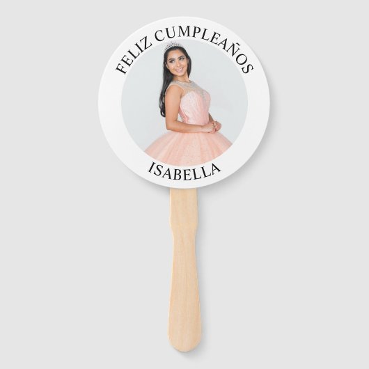 ミニマモダンリストのMis XVアニョス丸い写真 ハンドファン (裏面)