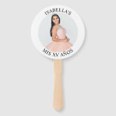 ミニマモダンリストのMis XVアニョス丸い写真 ハンドファン (正面)