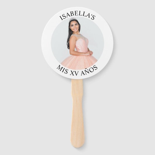 ミニマモダンリストのMis XVアニョス丸い写真 ハンドファン (正面)