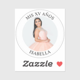 ミニマモダンリストのMis XVアニョス写真小 シール