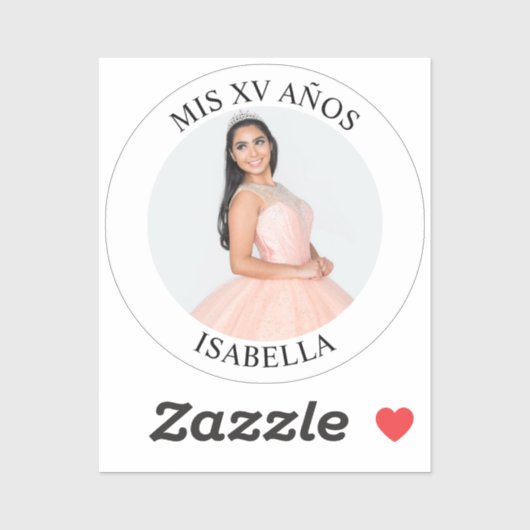 ミニマモダンリストのMis XVアニョス写真小 シール (シート)