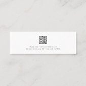 ミニマモダンリストのQRコードスキャンMe Lash and Brow スキニー名刺 (裏面)