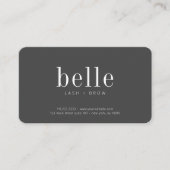 ミニマモダンリストのQRコードスキャンMe Lash and Brow 名刺 (正面)