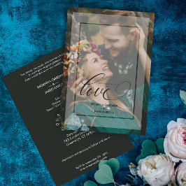 ミニマモダンリストのVellumエフェクト結婚写真