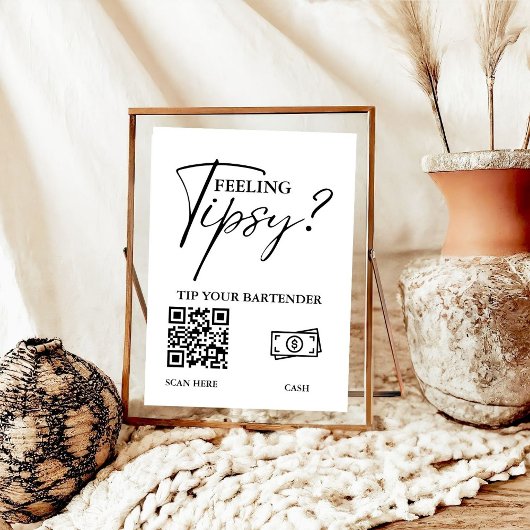 ミニマモダンリストはあなたのバーテンダーの結婚兆候を教える ポスター