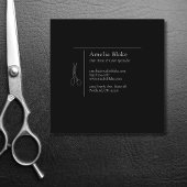 ミニマモダンリストはさみ美容師 スクエア名刺