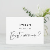 ミニマモダンリストは私の女性カー最高のドになりますか 招待状 (スタンド正面)