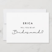 ミニマモダンリストは私の花嫁のカードになる 招待状 (正面)