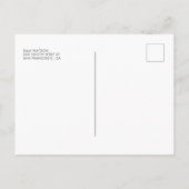 ミニマモダンリストは私の花嫁のメイドになる ポストカード (裏面)