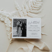 ミニマモダンリストまだ写真を撮っている 招待状