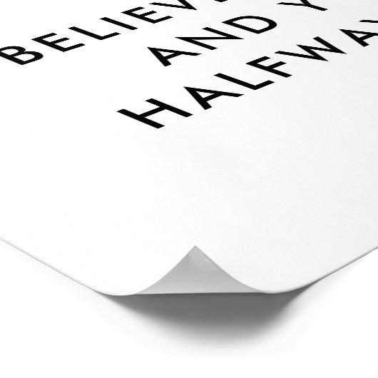 ミニマモダンリストやる気を起こさせる引用文 ポスター (角)