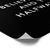 ミニマモダンリストやる気を起こさせる引用文 ポスター (角)