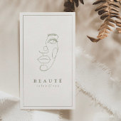 ミニマモダンリストアイボリー/オリーブサロン&スパ 名刺