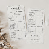 ミニマモダンリストアイボリー/ブラックサロン/スパメニュー