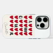 ミニマモダンリストアモーアハートバレンタインデーの贈り物 Case-Mate iPhoneケース (裏面 (横))