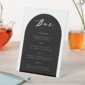 ミニマモダンリストアーチブ結婚ラックのバー記号 台座サイン (インサイチュ)