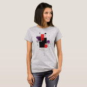 ミニマモダンリストアート抽象芸術幾何学模様Tシャツ Tシャツ (正面フル)