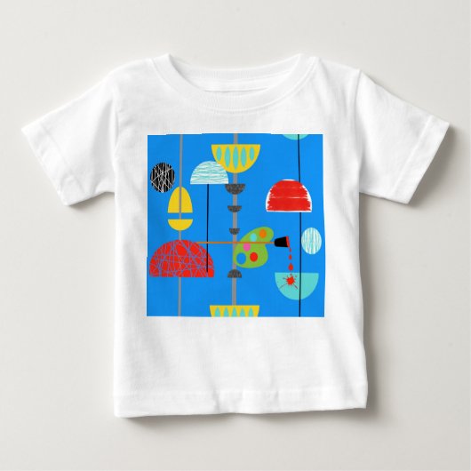 ミニマモダンリストアートTシャツ ベビーTシャツ (正面)