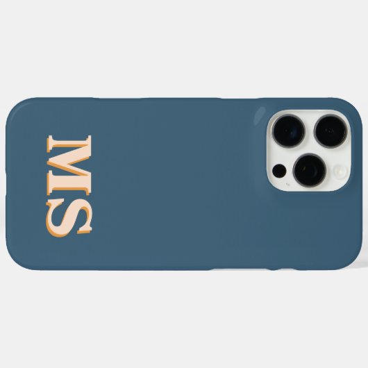 ミニマモダンリストイニシャルモノグラム Case-Mate iPhoneケース (裏面 (横))