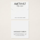 ミニマモダンリストイヤリングジュエリー表示カード (正面&裏面)