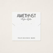 ミニマモダンリストイヤリングジュエリー表示カード (正面)