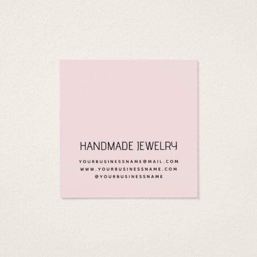 ミニマモダンリストイヤリングジュエリー表示カード (裏面)