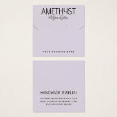 ミニマモダンリストイヤリングジュエリー表示カード (正面&裏面)