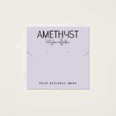 ミニマモダンリストイヤリングジュエリー表示カード (正面)