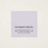 ミニマモダンリストイヤリングジュエリー表示カード (裏面)