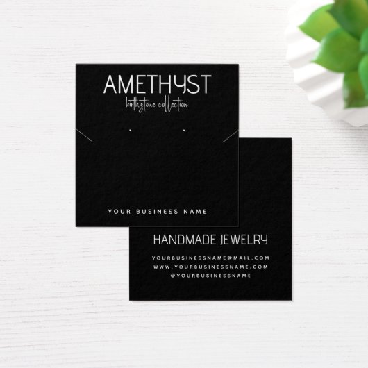 ミニマモダンリストイヤリングジュエリー表示カード (デスク)