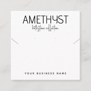 ミニマモダンリストイヤリングジュエリー表示カード エンクロージャーカード