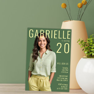 ミニマモダンリストインスパイアマガジン20誕生日 招待状