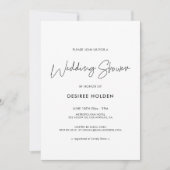 ミニマモダンリストウェディングシャワー 招待状 (正面)