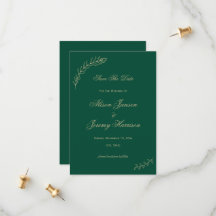 ミニマモダンリストエメラルド金ゴールド葉と開花