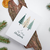 ミニマモダンリストエレガントのクリスマスパイン シーズンカード
