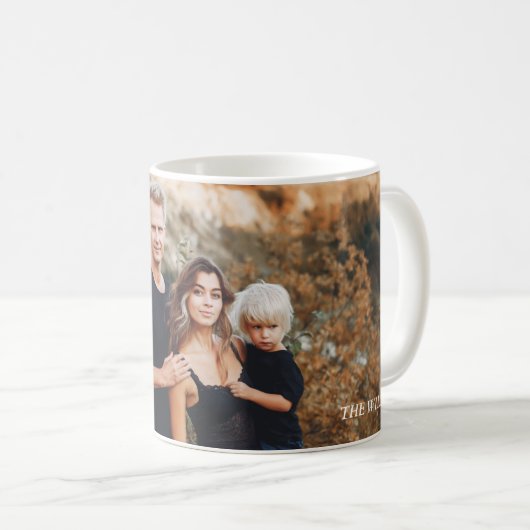 ミニマモダンリストエレガントのクリスマス コーヒーマグカップ (正面右)