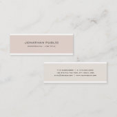 ミニマモダンリストエレガントカラーシンプルプレーントップ スキニー名刺 (正面/裏面)