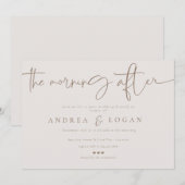 ミニマモダンリストエレガントクラシック |のブ結婚ランチ 招待状 (正面/裏面)