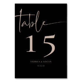 ミニマモダンリストエレガントクラシック テーブルナンバー