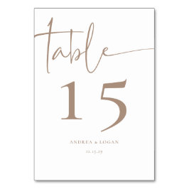 ミニマモダンリストエレガントクラシック テーブルナンバー