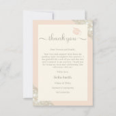 ミニマモダンリストエレガントグラッドサンキューカード サンキューカード (正面)