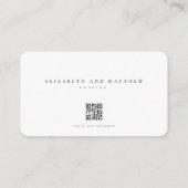 ミニマモダンリストエレガントシックの結婚ウェブサイト エンクロージャーカード (裏面)