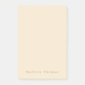 ミニマモダンリストエレガントシックアイボリー&金ゴールド ポストイット (正面)