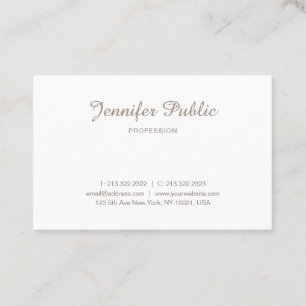 ミニマモダンリストエレガントシンプルプロフェッショナル 名刺