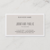 ミニマモダンリストエレガントデザインシンプルプレインラックス 名刺 (正面)