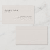 ミニマモダンリストエレガントデザインプレミアムラグジュアリー 名刺 (正面/裏面)