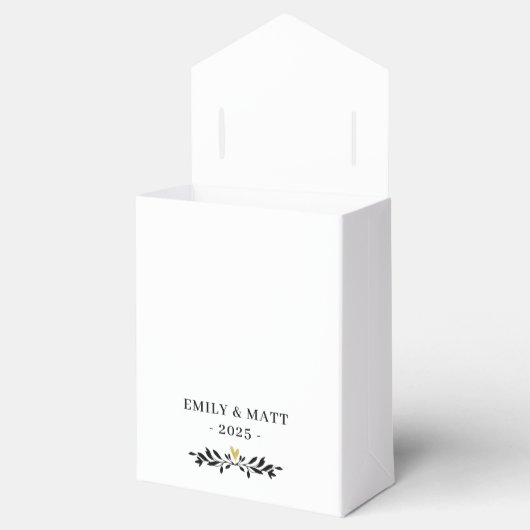 ミニマモダンリストエレガントハート結婚式の引き出物ボックス フェイバーボックス (オープン)